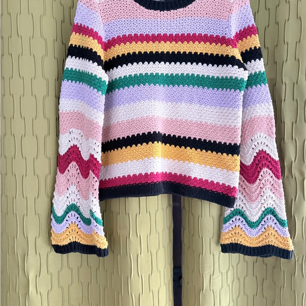 Alice + Olivia Multicolor Striped Sweater